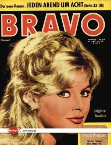 Brigitte Bardot, Bravo Magazine 18 February 1961 Cover Photo - Germany