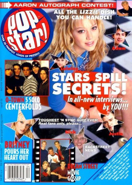 Hilary Duff - Popstar! Magazine Cover [Canada] (April 2002)