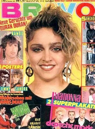 Madonna, Bravo Magazine September 1985 Cover Photo - Germany