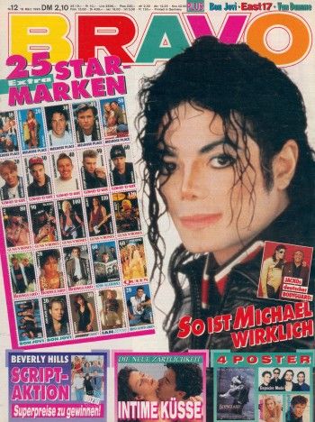 Michael Jackson Bravo Magazine 15 March 1993 Cover Photo Germany