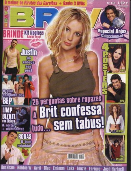 Britney Spears, Bravo Magazine 2004 Cover Photo - Portugal