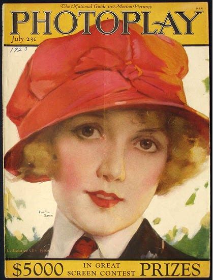 Pauline Garon, Photoplay Magazine July 1923 Cover Photo - United States