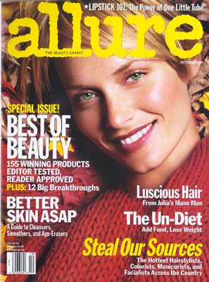 Amber Valletta, Michael Thompson, Allure Magazine October 2001 Cover ...