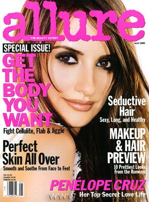 Penélope Cruz, Allure Magazine May 2005 Cover Photo - United States