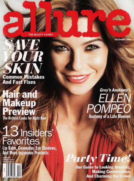 Ellen Pompeo, Michael Thompson, Allure Magazine December 2006 Cover ...