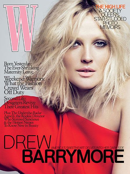 Drew Barrymore, W Magazine April 2009 Cover Photo - United States