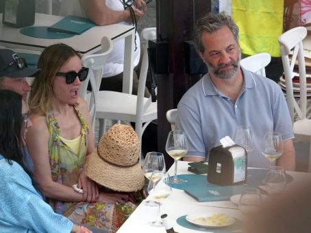 Leslie Mann – With husband Judd Apatow out in Capri