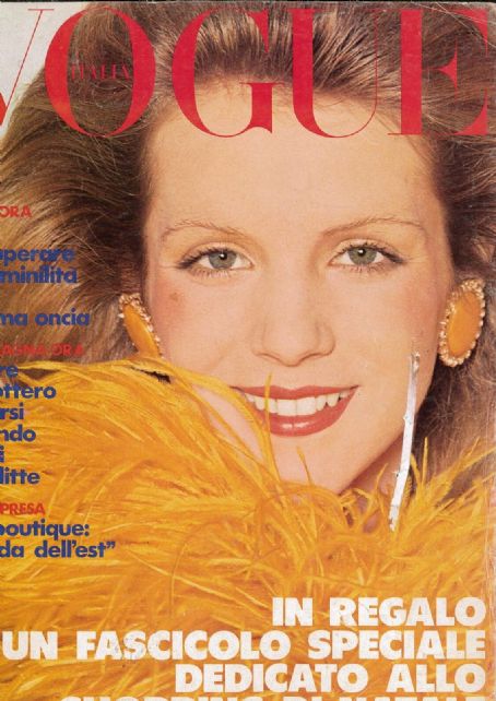 Louise Despointes, Vogue Magazine December 1973 Cover Photo - Italy