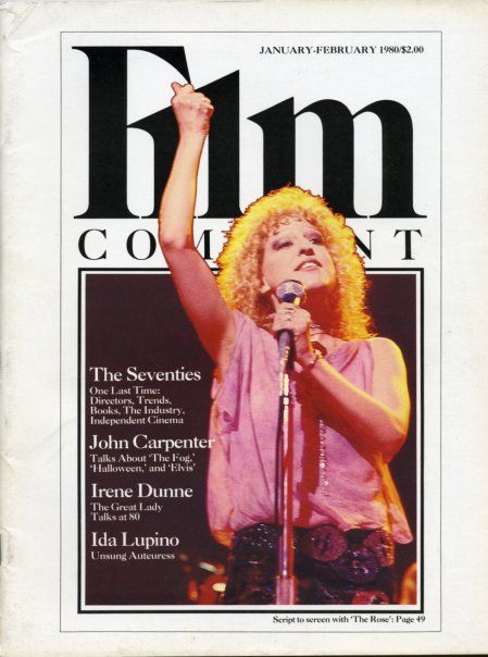 Bette Midler, Film Comment Magazine January 1980 Cover Photo - United ...