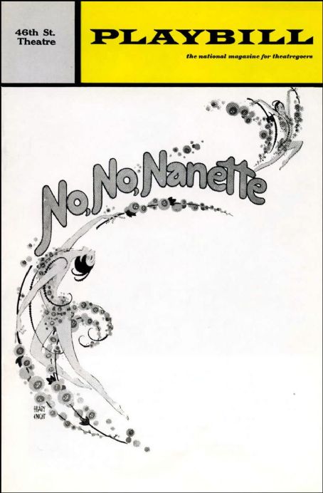 No No Nanette 1971 Original Broadway Cast Theatre Program