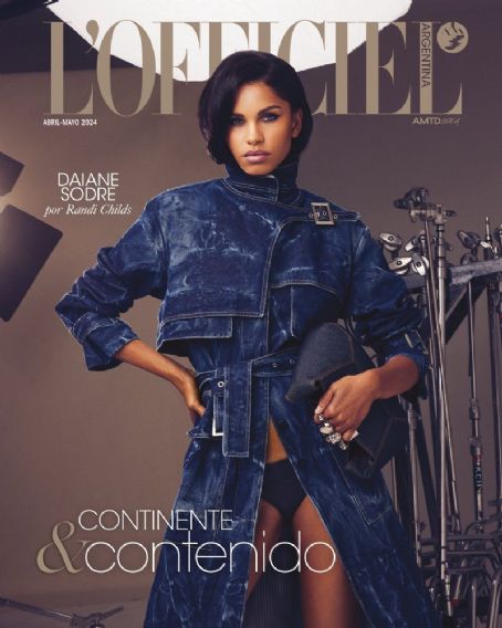 Daiane Sodré, L'Officiel Magazine April 2024 Cover Photo - Argentina