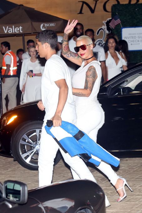 Amber Rose and French Montana Attend a 4th of July Party at Nobu in Malibu, California - July 4, 2016