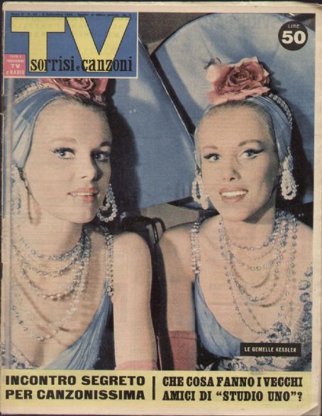 The Kessler Twins - TV Sorrisi e Canzoni Magazine Cover [Italy] (2 September 1962)