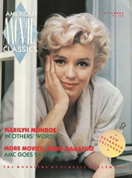 Marilyn Monroe - American Movie Classics Magazine Cover [United States] (December 1990)