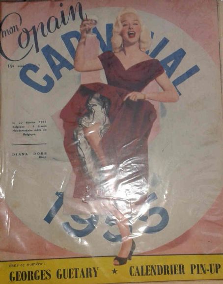 Diana Dors - Mon Copain Magazine Cover [Belgium] (20 February 1955)