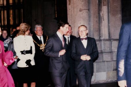 Prince Charles and Princess Diana visits the Cologne Cathedral - 1987