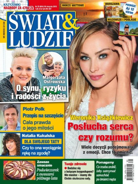 Weronika Ksiazkiewicz, Swiat & Ludzie Magazine 30 August 2018 Cover ...