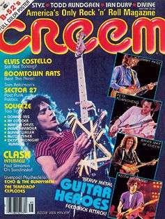 Edward Van Halen, Creem Magazine May 1981 Cover Photo - United States