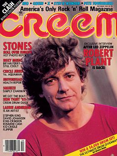 Robert Plant, Creem Magazine October 1982 Cover Photo - United States