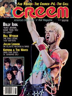 Billy Idol, Creem Magazine August 1986 Cover Photo - United States