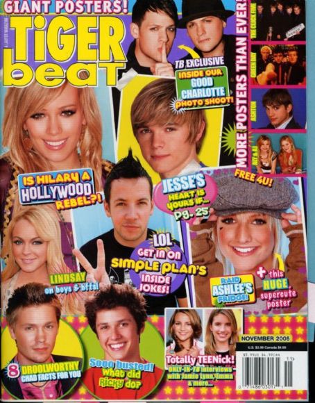 Raviv Ullman, Tiger Beat Magazine November 2005 Cover Photo - United States