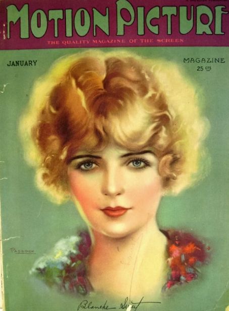 Blanche Sweet, Motion Picture Magazine January 1925 Cover Photo ...