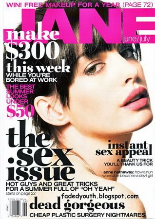 Anne Hathaway, Jane Magazine June 2006 Cover Photo - United States