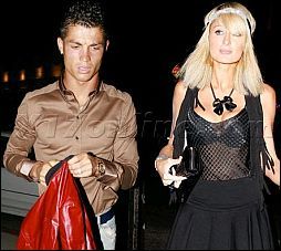 Paris Hilton and Cristiano Ronaldo