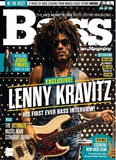Lenny Kravitz - Bass Guitar Magazine Cover [United Kingdom] (December 2018)