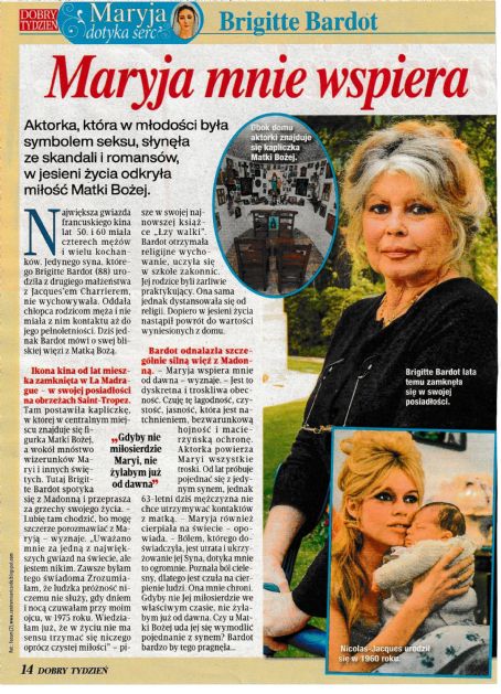 Brigitte Bardot - Dobry Tydzień Magazine Pictorial [Poland] (8 May 2023)