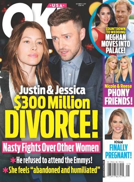 Jessica Biel Justin Timberlake Justin Timberlake And Jessica Biel Ok Magazine 09 October 0568