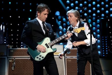 Paul McCartney performs onstage during the 36th Annual Rock & Roll Hall Of Fame Induction Ceremony at Rocket Mortgage Fieldhouse on October 30, 2021 in Cleveland, Ohio