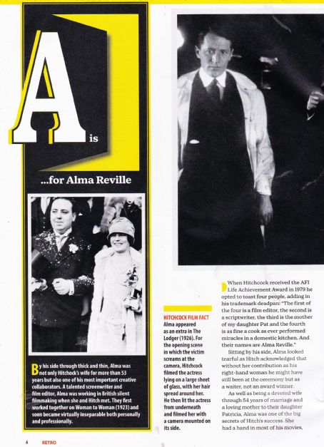 Alfred Hitchcock and Alma Reville - Hitchcock - His Life in Pictures Magazine Pictorial [United Kingdom] (June 2022)