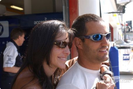 Juan Pablo Montoya and Connie Fraydell