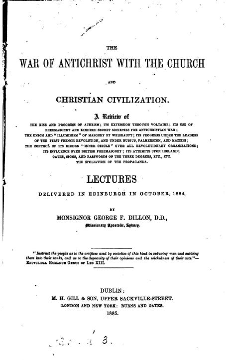 War of Anti-Christ with the Church and Christian Civilization