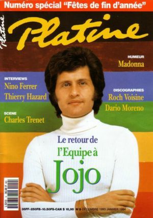 Joe Dassin - Platine Magazine Cover [France] (31 December 1993)