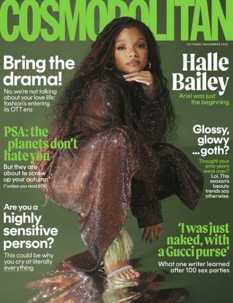 Halle Bailey, Cosmopolitan Magazine October 2023 Cover Photo - United ...