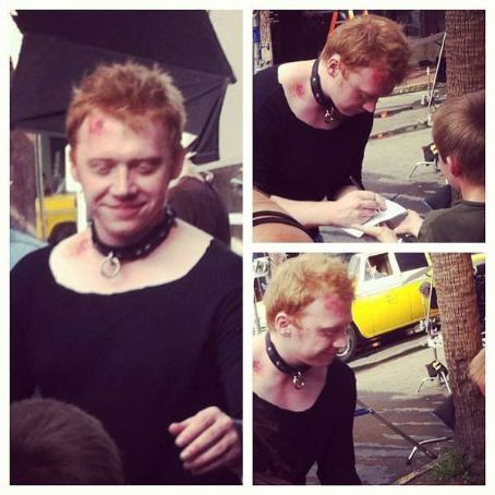 Rupert Grint was spotted on set of his new film, CBGB, yesterday, July 11, in Savannah