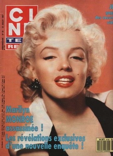 Marilyn Monroe, Cine Tele Revue Magazine 23 July 1987 Cover Photo - France