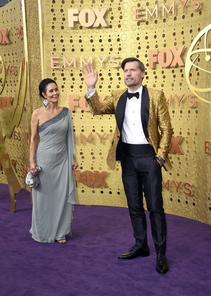 Nikolaj Coster-Waldau and his wife Nukaaka At The 71st Primetime Emmy Awards - Arrivals
