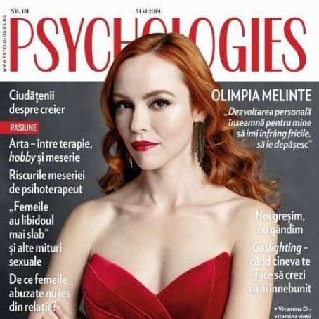 Olimpia Melinte Psychologies Magazine May 2019 Cover Photo Romania