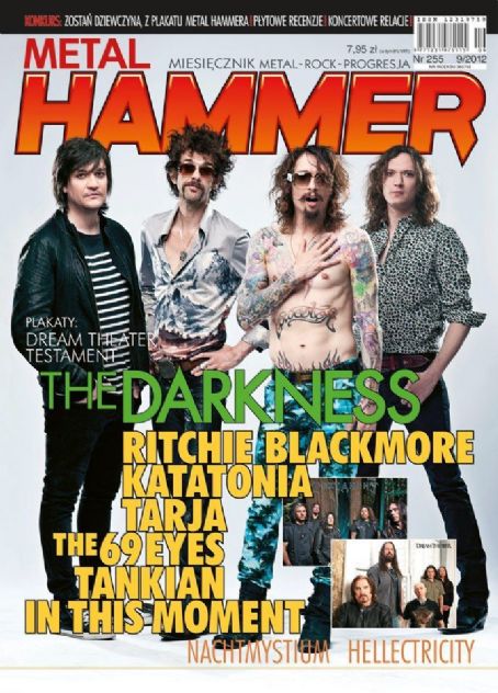 Dan Hawkins, Ed Graham, Frankie Poullain, Justin Hawkins - Metal&Hammer Magazine Cover [Poland] (September 2012)
