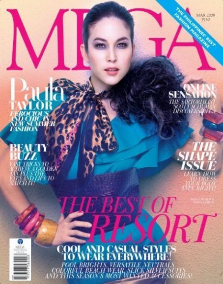 Paula Taylor, Mega Magazine March 2009 Cover Photo - Philippines