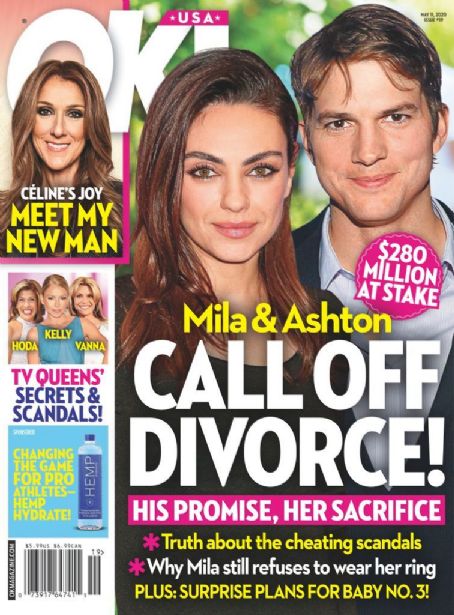 Ashton Kutcher and Mila Kunis - OK! Magazine Cover [United States] (11 May 2020)
