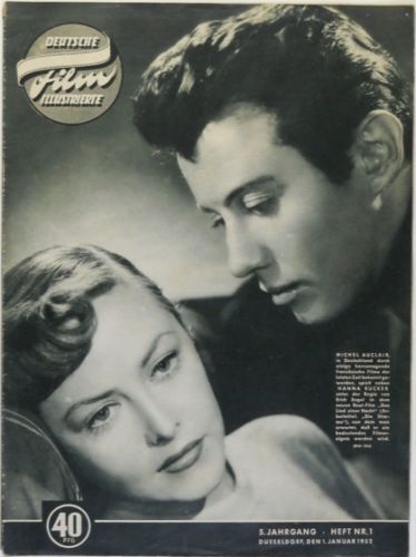 Michel Auclair - Deutsche Film Illustrierte Magazine Cover [West Germany] (1 January 1952)