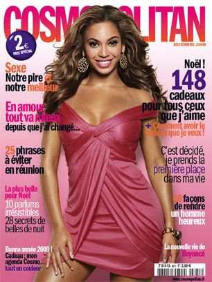 Beyoncé, Cosmopolitan Magazine December 2008 Cover Photo - France