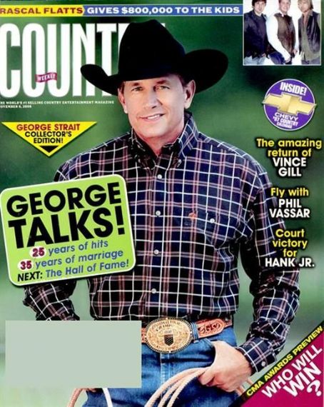 George Strait, Rascal Flatts, Country Weekly Magazine 06 November 2006 ...