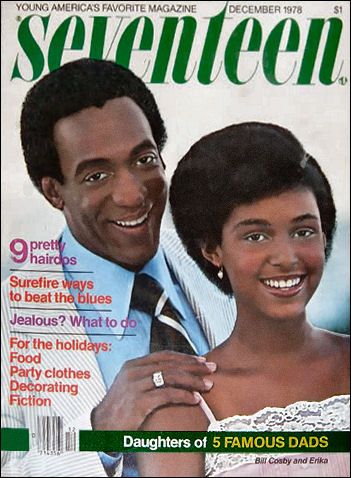 Bill Cosby, Erika Cosby, Seventeen Magazine December 1978 Cover Photo 