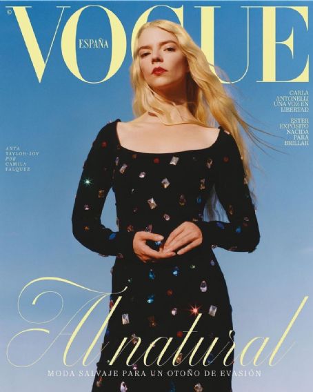 Anya Taylor-Joy, Vogue Magazine October 2021 Cover Photo - Spain