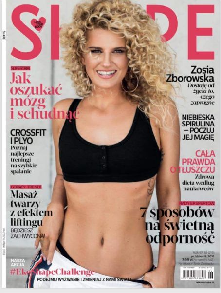 Zofia Zborowska Shape Magazine October 2018 Cover Photo Poland